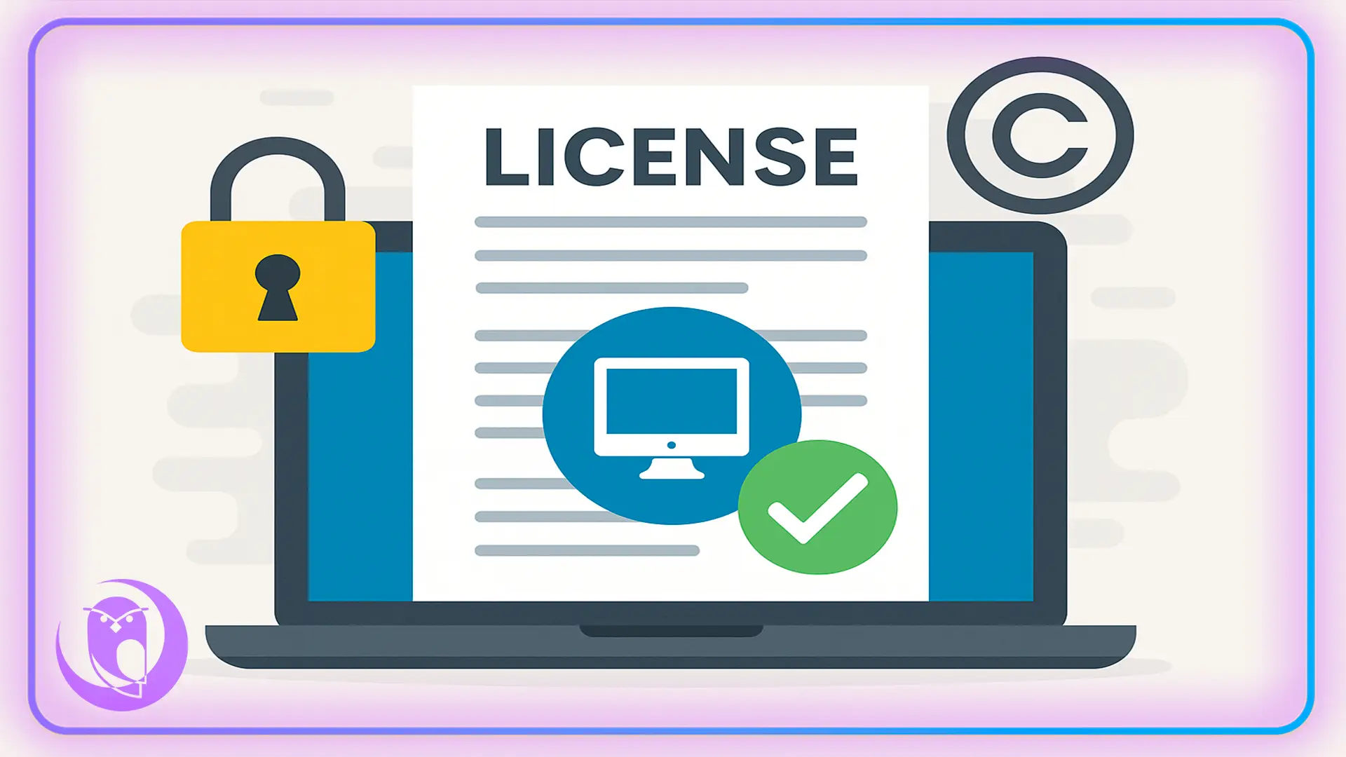 imagem ilustrando o licenciamento de software